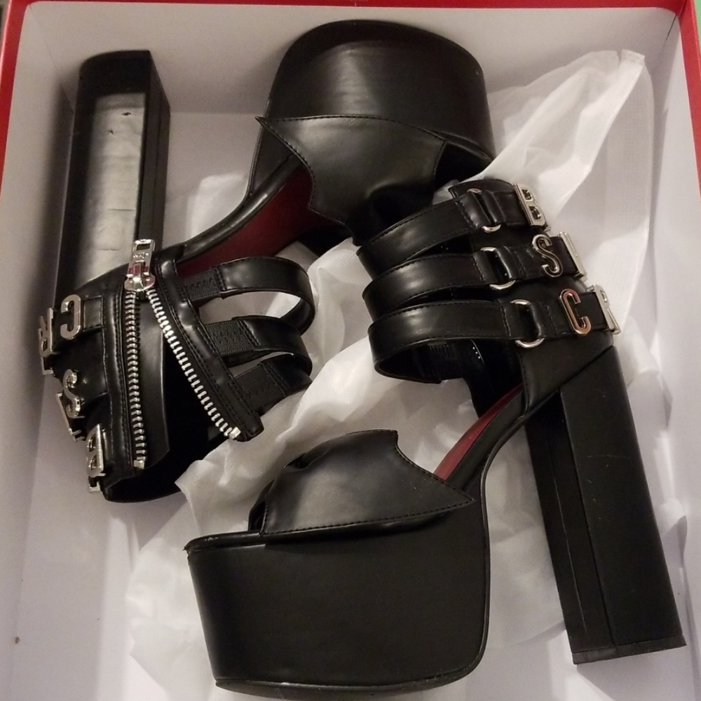 Dolls Kill Current Mood Bat Shit Crazy Heels